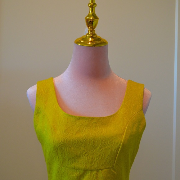 Anthropology What Goes Around Comes Around Yellow Mini Dress - Picture 4 of 7